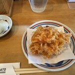 手打うどん かとう - 桜エビかき揚げ980円　上品なサイズ
