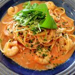 KINGPIN CAFE - 海老とルッコラのトマトクリーム