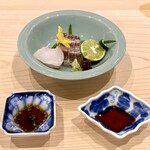 味ひろ - 鯛の松皮造り あこうの湯洗い