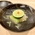味ひろ - ぼたん鱧と冬瓜のお椀
