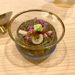 味ひろ - じゅんさいと鮑