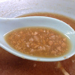 中華亭 - 底には大量の味噌カス