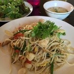 Singapore Seafood Republic - ランチセット：シーフードカリービーフン 970円