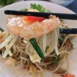 Singapore Seafood Republic - 太麺 エビプリ