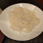 ステーキハウス ビーフ スターズ - ライスはちょっと少なめかな