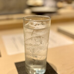 すし寿 - 麦焼酎のソーダ割り