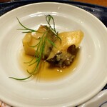 中国菜厨 エスサワダ - 【前菜三種盛り合わせ(鮑の醤油煮)】