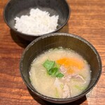 京町堀 なかむら - 白ご飯･豚汁