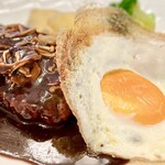 西洋料理 たじま - きのこたっぷりなハンバーグ