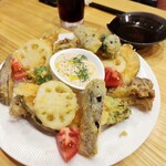 天ぷらとワイン からり。 - 天ぷらのバーニャカウダ