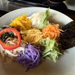 沈壽官茶寮 美山 - 目にも鮮やかなナムル。