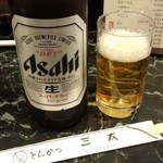 Tonkatsu Santa - 大瓶ビール（アサヒorキリン）