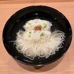 日本料理 滴水 - 寄島産鱧と吉田手延製麺天絹