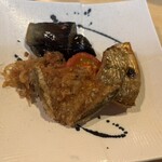 小料理 椿 - 焼魚は骨煎餅つき‼️