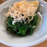 大衆酒場BEETLE - つるむらさきと油揚げのおひたし