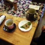 水軍の宿 - ごぼう茶となべしり餅