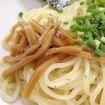 千茶屋 - 正油つけめん　700円　2014年9月