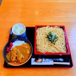 やぶ善 - ■ ランチサービス F：中華ざる + ミニカツカレー、1,250円