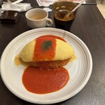 洋食キッチン シャトー - 【2025.6.30(月)】ふわとろオムライス（並盛・トマトソース）1,180円