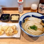 手打うどん田舎屋 - 2025年7月の限定は、冷やかけうどん＋とり天。