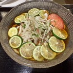 へんこつ - 料理写真:すだち冷かけうどん