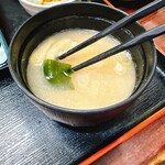 大名本陣 - ワカメとお揚げの味噌汁