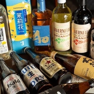 プレモル香るエールから紹興酒までドリンクも充実◎飲み放題あり