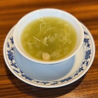 横浜中華街 重慶飯店 本館 - 冬瓜入りフカヒレスープ　翡翠仕立て