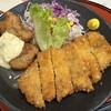 大空食堂 - 黒豚ロースカツ＆チキン南蛮プレート。ライス付き1300円、ライスなし1000円