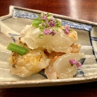 山﨑 - 伊勢海老の昆布締め 芋茎の海老味噌あえ