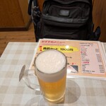 トプカ - 晩酌セット1900円。生ビールから。