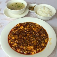 赤坂 四川飯店 - 陳麻婆豆腐とご飯とスープ
