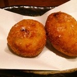 里芋とオクラの塩コロッケ