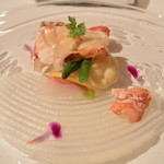 ルアン アカガネリゾート京都東山1925 - 2014/09 ｵﾏｰﾙ海老と秋の野菜のﾒﾘﾒﾛ ｳﾞｴﾙﾓｯﾄのﾌｨﾙﾑ ｺｰｽF (6,000円)