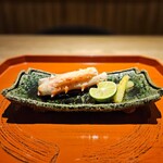 かにじぇんぬ 北のはなれ - タラバ蟹の炭火焼き