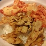 佐賀ラーメン　美登里 - キムチは炒められていない…