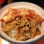 佐賀ラーメン　美登里 - ランチセットの豚キムチ丼