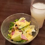 カプリチョーザ - セットのサラダ、ドリンクバー