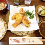天ぷら 大樹 - 海老2・キス・ピーマン・玉ねぎ・かぼちゃ
