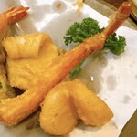 天ぷら 大樹 - ずわい蟹・ホタテ