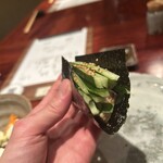 焼とり 鳥次 - 梅きゅう巻き