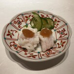 鮨 ひろ海 - 鱧落とし梅肉和えと胡瓜