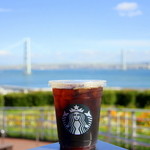 スターバックス・コーヒー - アイス トール コーヒーを飲みながら明石海峡大橋を眺める♪