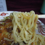 スタミナラーメン松喜吉 - スタミナ冷しの麺