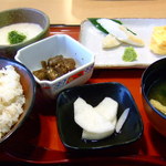 寿松庵 - 麦とろ定食（朝食メニュー・800円）