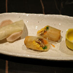 中国料理 燦宮 - 北京ダック 揚げ物添え