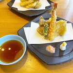 魚河岸 次郎松 - 「車海老と旬菜の天麩羅」