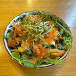 魚河岸 次郎松 - 「自家製ドレッシングのサラダ」