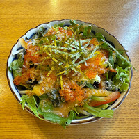 魚河岸 次郎松 - 「自家製ドレッシングのサラダ」