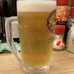 立呑み 晩杯屋 - 生ビール